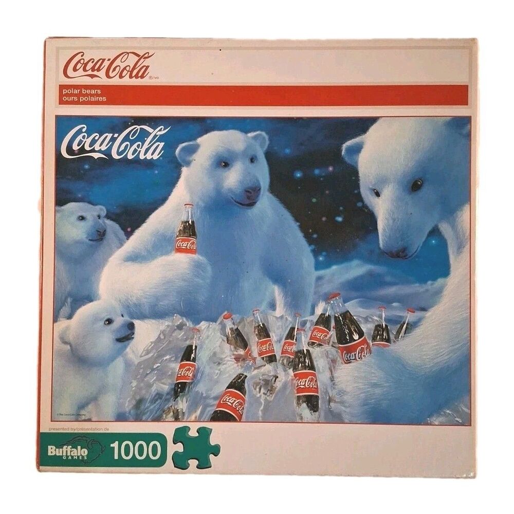 2010 Coca-Cola 1000 pcs Puzzle Polar Bears - Buffalo Games